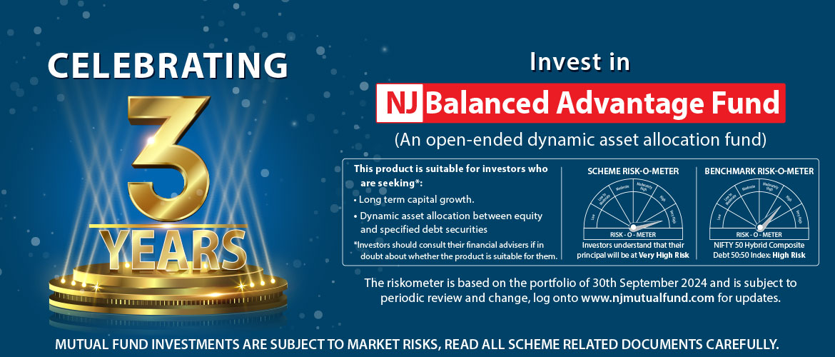 NJ Balanced Advantage Fund 3 Years Celebrating